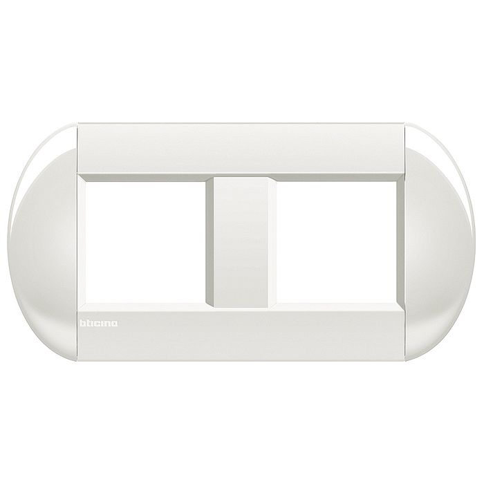 Рамка 2 поста BTicino LIVING LIGHT, горизонтальная, белый, LNB4802M2BI