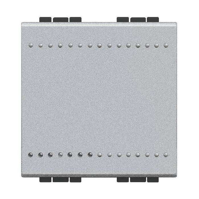 Выключатель одноклавишный BTicino LIVING LIGHT, алюминий, NT4001M2N