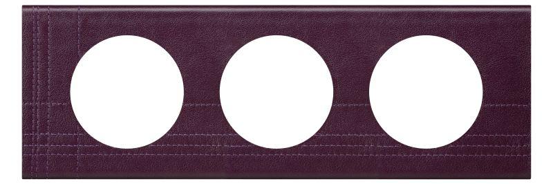 Рамка 3-м Celiane кожа пурпур Leg 069443