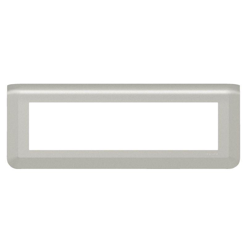 Рамка 8мод. Mosaic алюм. Leg 079318L