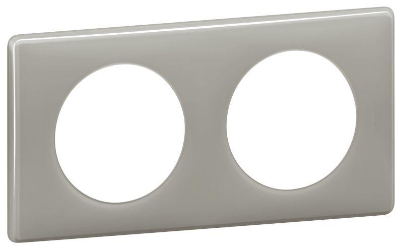 Рамка 2-м Celiane сер. глянец Leg 066602