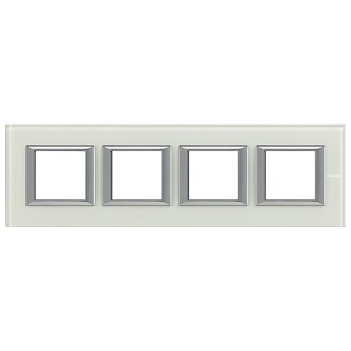 Рамка 4 поста BTicino AXOLUTE, горизонтальная, whice, HA4802M4HVSW