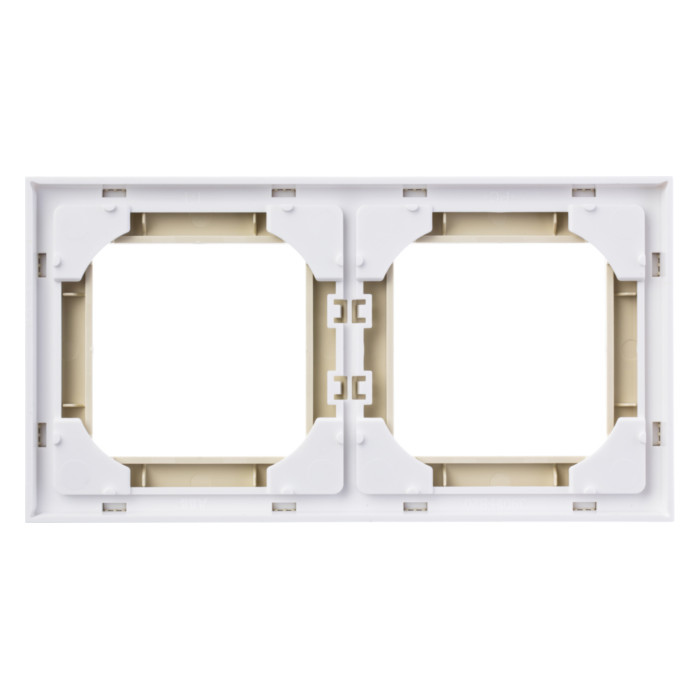 Рамка 2 поста ABB LEVIT, слоновая кость // белый, 2CHH015020A6017