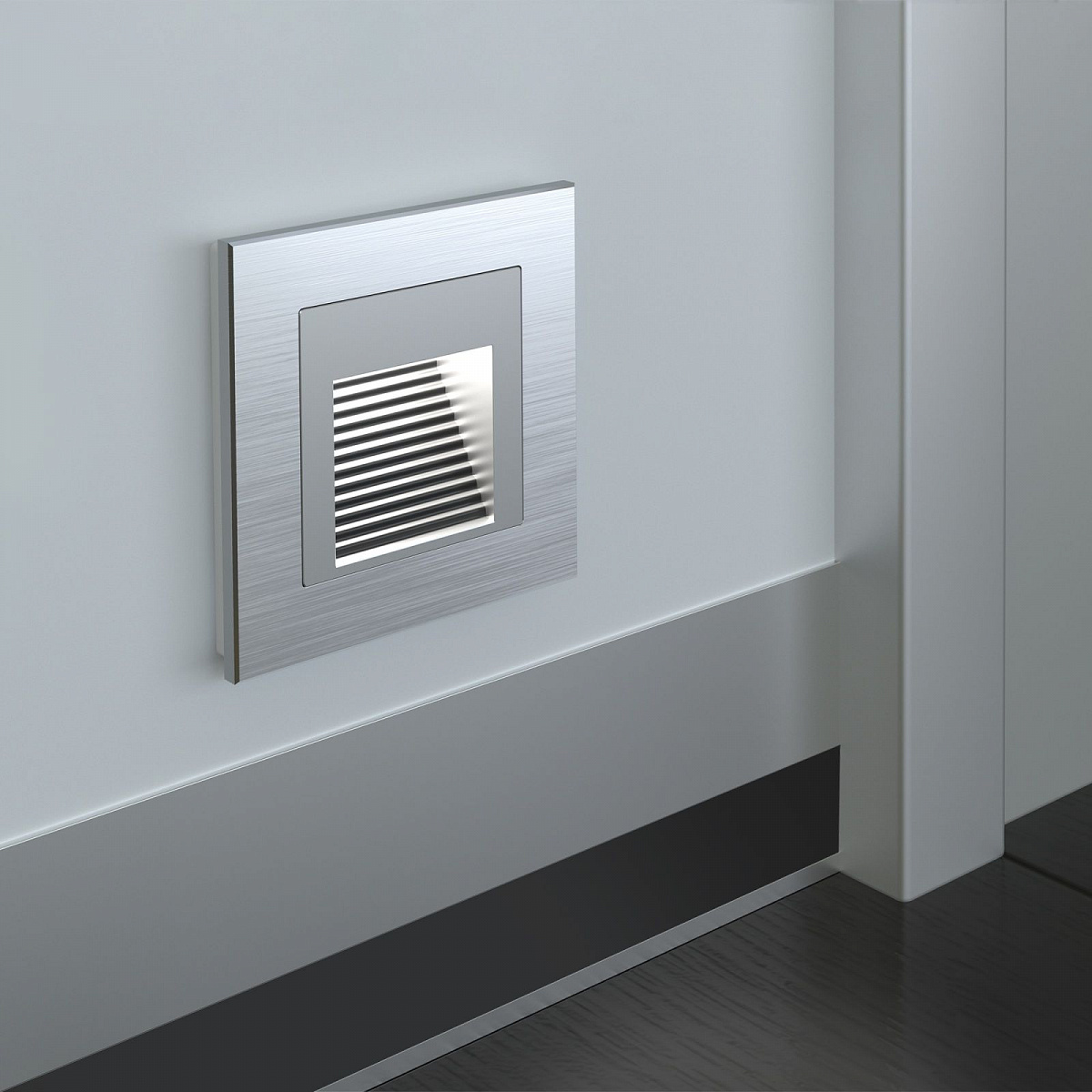 Рамка из металла на 1 пост Аluminium алюминий W0011706